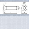 MESAROS A2 Stainless Steel Hex Socket Button Head Screws M12 x 25/25 mm, ISO 7380, 20-Pack view 2