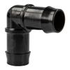 tecuro 90° Angled Hose Connector, 11 mm, Black Nylon, 10 bar view 1