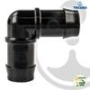 tecuro 90° Angled Hose Connector, 11 mm, Black Nylon, 10 bar view 4