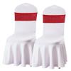SquarePie 50-Pack Red Elastic Sequin Chair Sashes view 2
