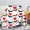 UOIMAG Soft Fleece Blanket with Dachshund Design, 70 x 100 cm view 2
