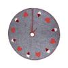 DUO ER 38.5-Inch Linen Christmas Tree Skirt, Gray view 1