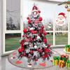 DUO ER 38.5-Inch Linen Christmas Tree Skirt, Gray view 3