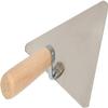 KOTARBAU Stainless Steel Triangle Trowel, 180 x 148 mm, with Wooden Handle view 1