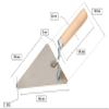 KOTARBAU Stainless Steel Triangle Trowel, 180 x 148 mm, with Wooden Handle view 2