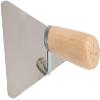 KOTARBAU Stainless Steel Triangle Trowel, 180 x 148 mm, with Wooden Handle view 4