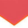 in-outdoorshop Cut-to-Size Acrylic Sheet, Fluorescent Red-Orange, 300 x 300 x 3 mm view 1