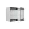 Vicco R-Line Kitchen Glass Cabinet, Anthracite High Gloss, 80 cm view 4