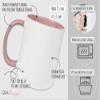 GRAZDesign Personalized Children's Mug with Name, Pink, Ceramic, BPA-Free, 330 ml – Animals in an Indian Village view 4