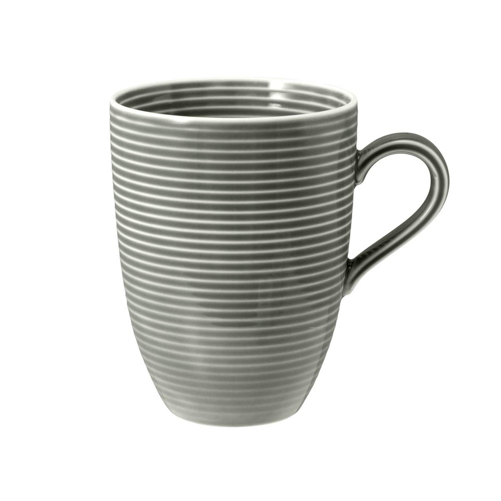 Handle Mug 0.35 L with Relief, BEAT Pearl Gray 3, Seltmann (6 pcs.)
