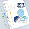 Agoer 100 Clear A4 Sheet Protectors, 0.16 mm, Extra Thick view 2