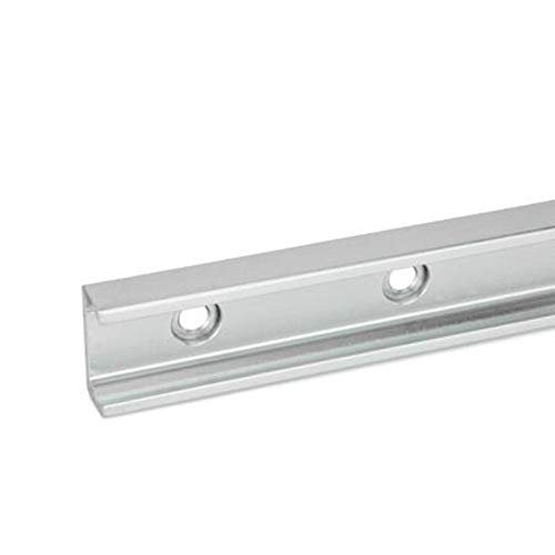 Fixed-Bearing Guide Rail (C-Profile), L 800 mm, H 35 mm, Counterbored Mounting Holes