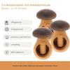 3 HOFMEISTER Wooden Nutcrackers with Metal Insert, 10 cm view 2