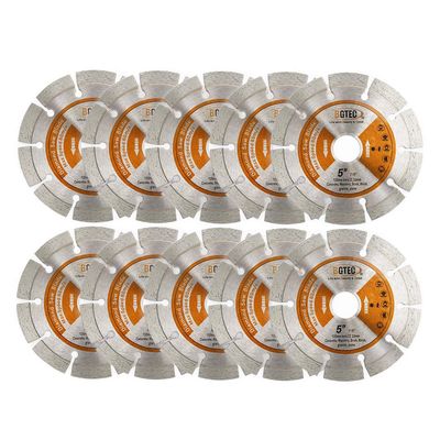 BGTEC Diamond Cutting Discs, 10-Pack, 5 in (125 mm), Segmented