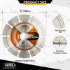 BGTEC Diamond Cutting Discs, 10-Pack, 5 in (125 mm), Segmented view 2