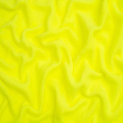 Neon Yellow Polar Fleece Fabric by the Meter