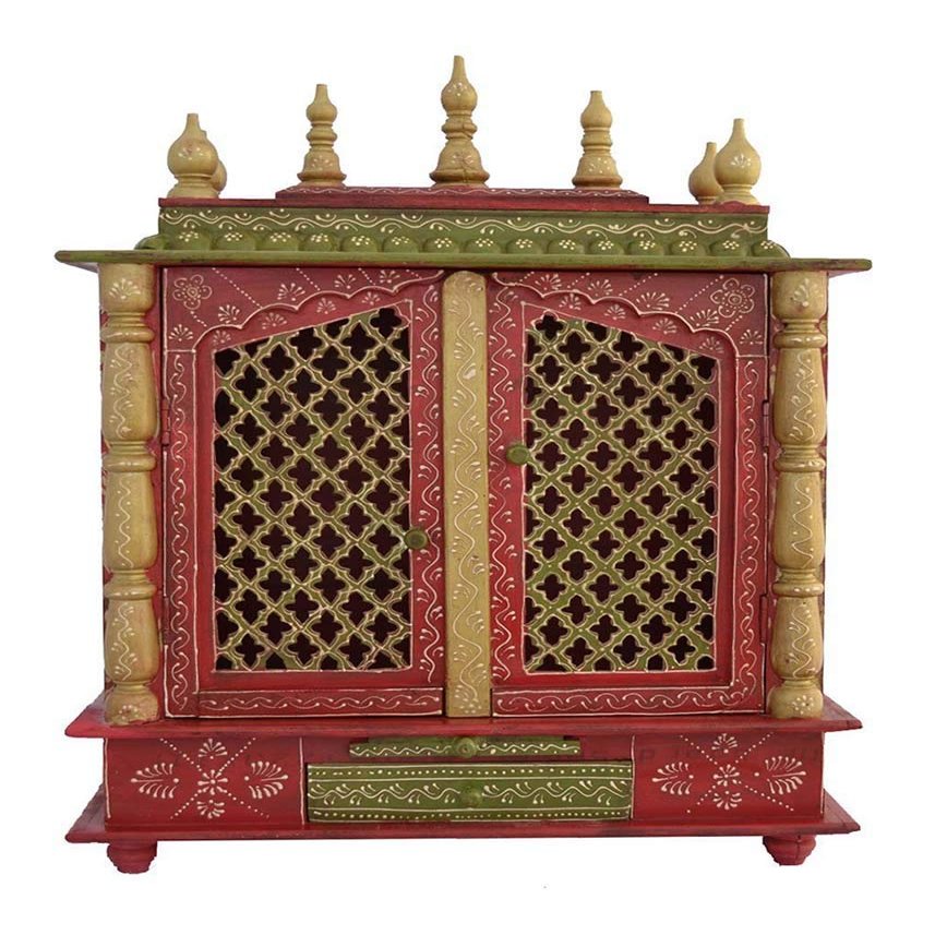 Giant Basket 5125 Wooden Home Temple (Multicolor, 11.8 in x 23.6 in x 74.1 cm)