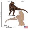Jurassic World Carnotaurus Cardboard Cutout view 2