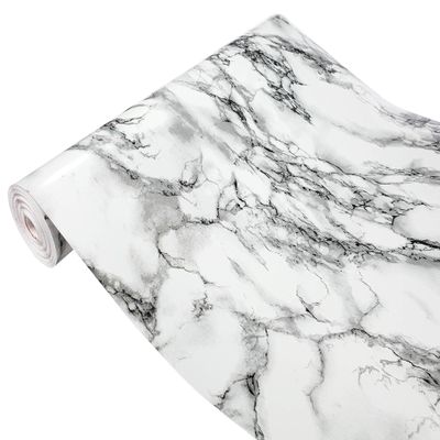 Self-Adhesive Furniture Film 45 x 240 cm, White Marble