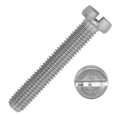 MESAROS Slotted Cheese Head Screws M5 x 8 mm, Stainless Steel A2, 100 pcs, DIN 84