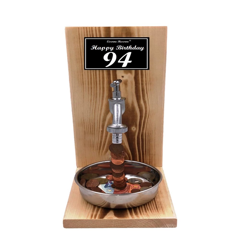 94th Birthday Gift for Men & Women – Iron Reserve Money Faucet