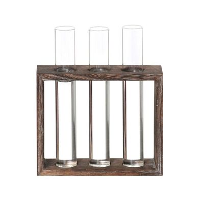 Geeyu ZHaonan Small Test Tube Vase with Wooden Stand