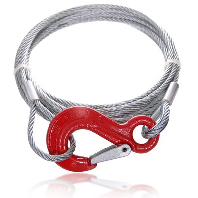 Drahtseile24 Steel Wire Rope with Hook and Loop, 5–14 mm, 2–100 m