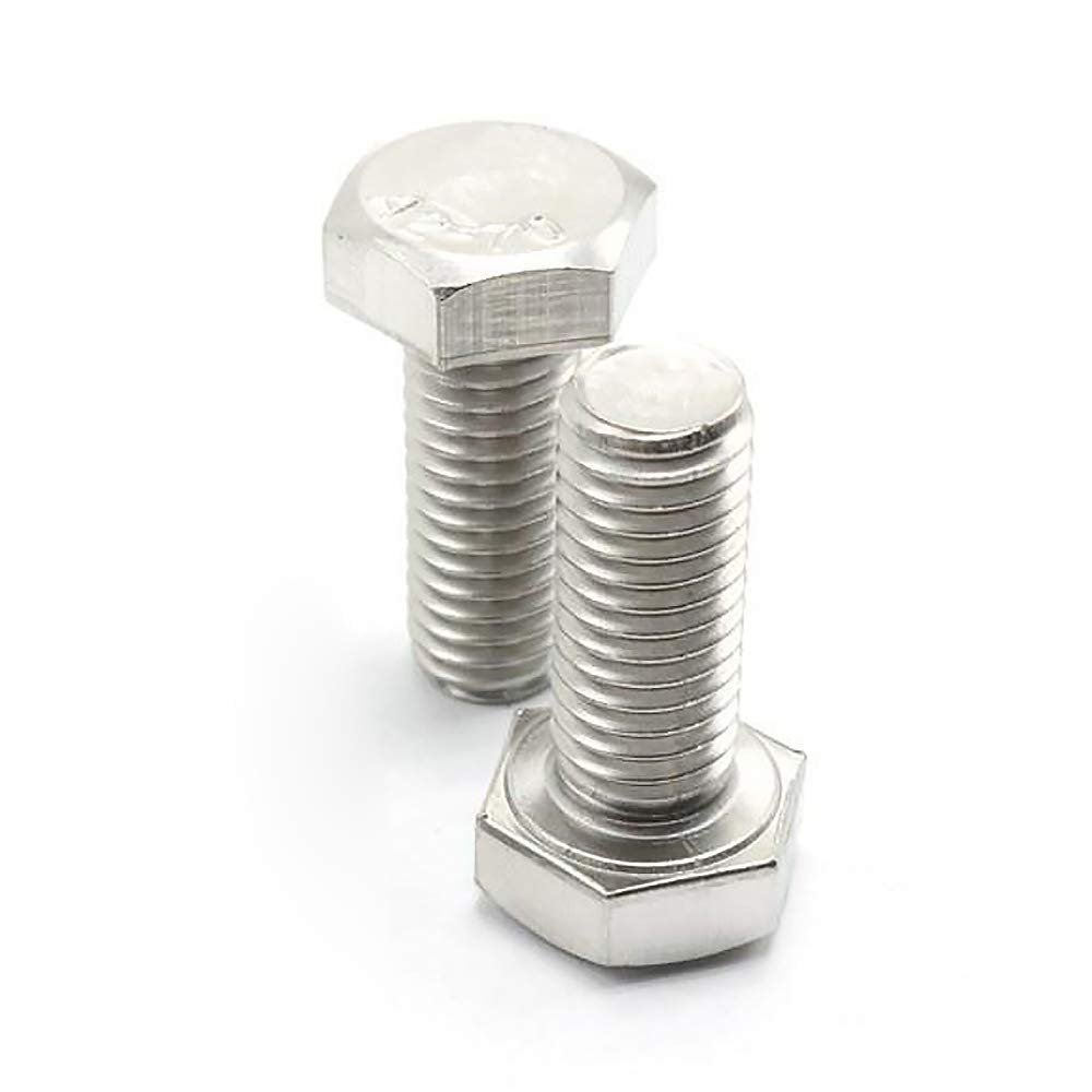 M4 x 40 mm Stainless Steel Hex Head Screws, Fully Threaded, DIN 933, 5-Pack