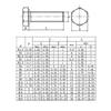 M4 x 40 mm Stainless Steel Hex Head Screws, Fully Threaded, DIN 933, 5-Pack view 2