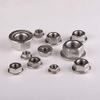 M4 Stainless Steel Hex Flange Nuts, Serrated view 2