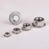 M4 Stainless Steel Hex Flange Nuts, Serrated view 3