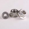 M4 Stainless Steel Hex Flange Nuts, Serrated view 4