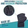 Half-Finger Gym Fitness Gloves with Palm Protection and Adjustable Wrist Wraps, Medium view 4