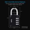 Diyife 4-Digit Combination Padlock, Black view 3
