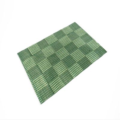 EUROSTYLE Cotton Rug Runner, 100% Cotton, Plaid, Dyed, for Bathroom, Kitchen, Living Room (50 x 230 cm, Green)