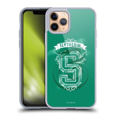 Head Case Designs Official Harry Potter Slytherin 2 Deathly Hallows XVIII Gel Case [Military-Grade Protection] Compatible with Apple iPhone 11 Pro and MagSafe