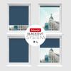 Schuette Blackout Thermal Roller Blind, No-Drill or Drill-Mount, Navy Blue, 55 x 150 cm view 4