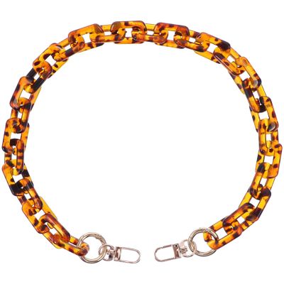 VALICLUD Leopard-Print Acrylic Purse Chain