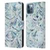 Head Case Designs Official Micklyn Le Feuvre Ice and Diamond Art Deco Marble Pattern Leather Wallet Case for Apple iPhone 12 / iPhone 12 Pro view 1