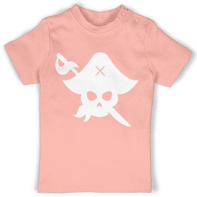 Baby Pirate T-Shirt Costume, Baby Pink, 6–12 Months
