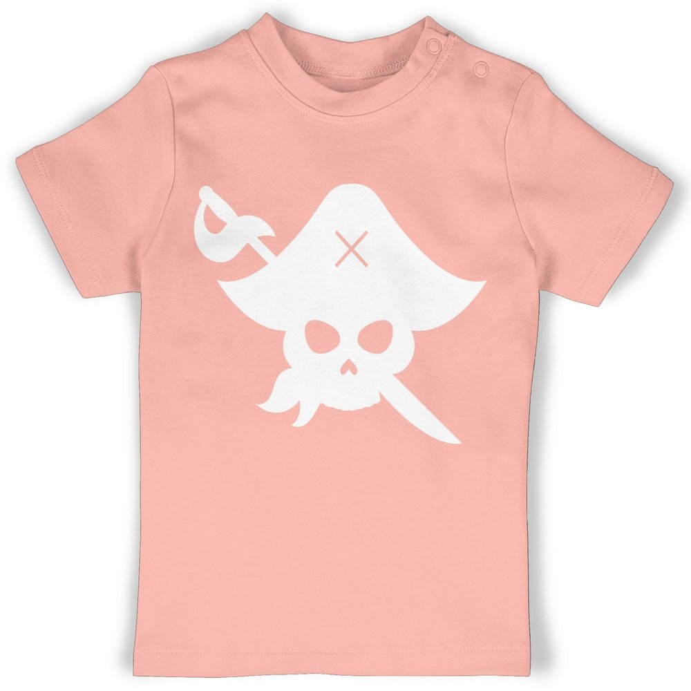 Baby Pirate T-Shirt Costume, Baby Pink, 6–12 Months