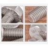 BOZONLI Stainless Steel Hex Head Flange Screws, M5 x 16 mm, 20 pcs view 3