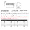 BOZONLI Stainless Steel Hex Head Flange Screws, M5 x 16 mm, 20 pcs view 4