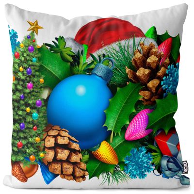 VOID Advent Wreath Winter Cushion Cover, Sofa Pillow Cover, Christmas Decor, 60 x 60 cm