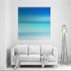 Ritter Mediendesign Colorful Blue Canvas Wall Art, Abstract Blue-Turquoise Gradient, 100 x 70 cm view 2