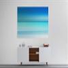 Ritter Mediendesign Colorful Blue Canvas Wall Art, Abstract Blue-Turquoise Gradient, 100 x 70 cm view 3