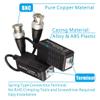 4-Pack CCTV Passive Video Balun BNC Plug Adapters, Transmitters & Transceivers, BNC Plug to Push-On UTP CAT5/5e/6/6e Cable for CCTV DVR Camera Systems (2 Pairs) view 3