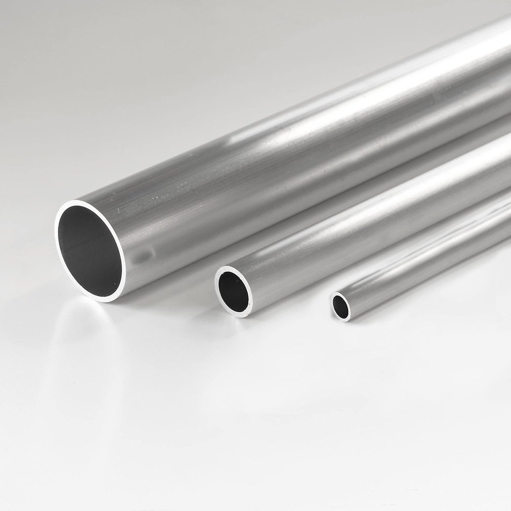 Aluminum Round Tube, 15–50 mm Diameter, 200 cm Length (50 × 5 mm)