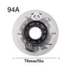 JHKJ Starry Sky Inline Skate Replacement Wheels, Panda Pattern, 8-Pack, 72/76/80 mm, White, 76 mm view 3