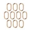 TOPTIE Oval Spring-Loaded Carabiners, 25 mm, Gold, 10 Pack view 1
